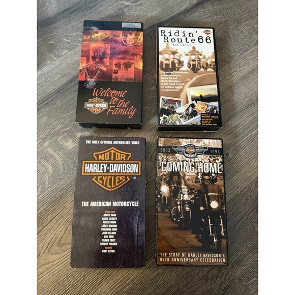 Other - Lot Of 4 VHS Motor Harley-Davidson Movies